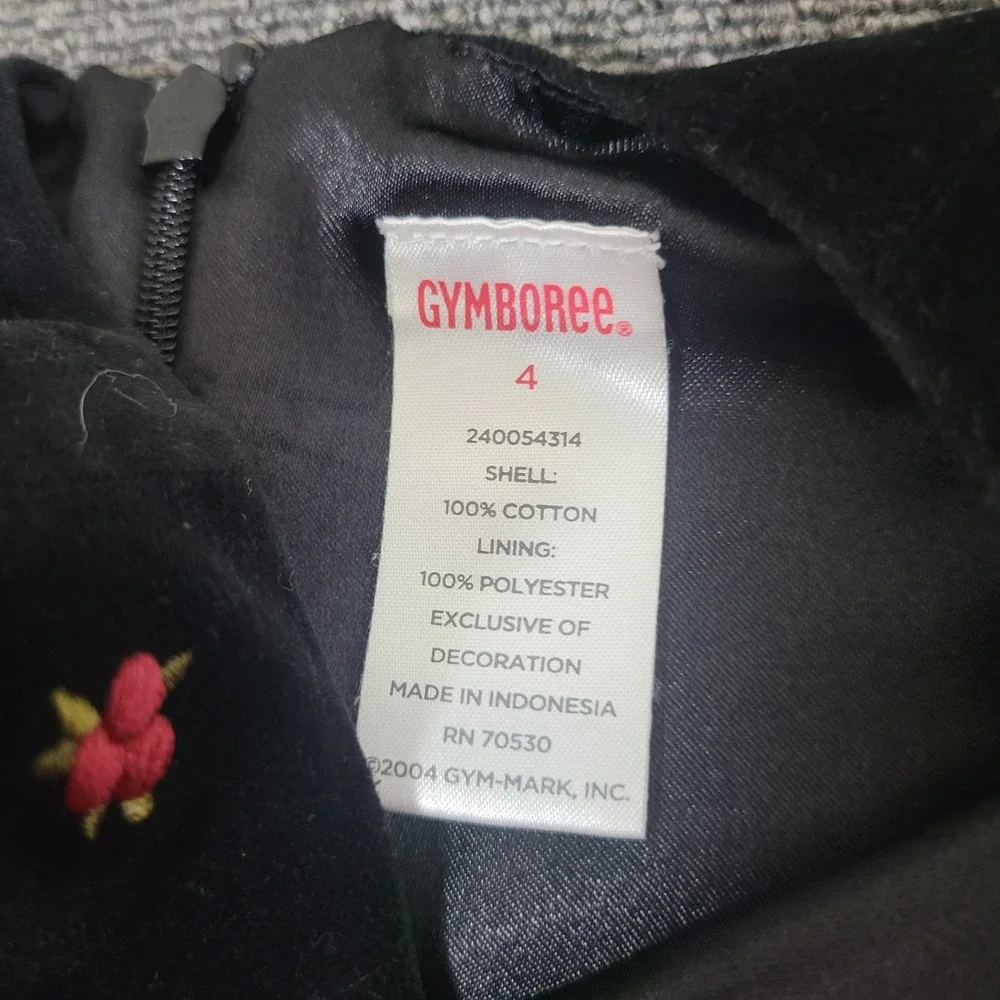 Gymboree Baby Gap 4‎ Dress Lot Black Velvet Floral Cream Quilted Bow Sleeveless